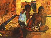 Paul Gauguin  Daydreaming oil painting artist